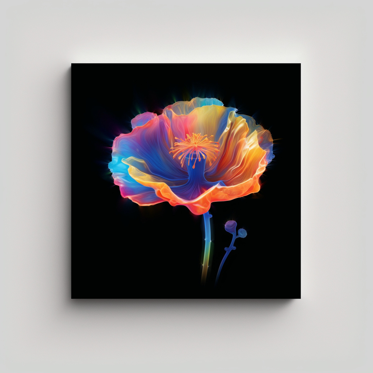 lienzo-pop-art-bioluminiscente-de-verano-con-flor-de-amapola