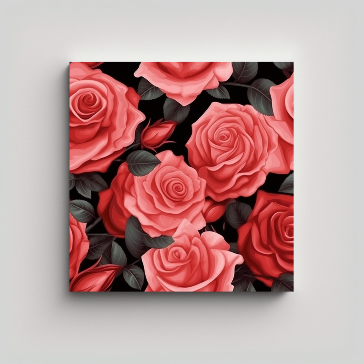 lienzo-realista-de-rosas-rojas-y-rosadas-para-ambiente-inspirador