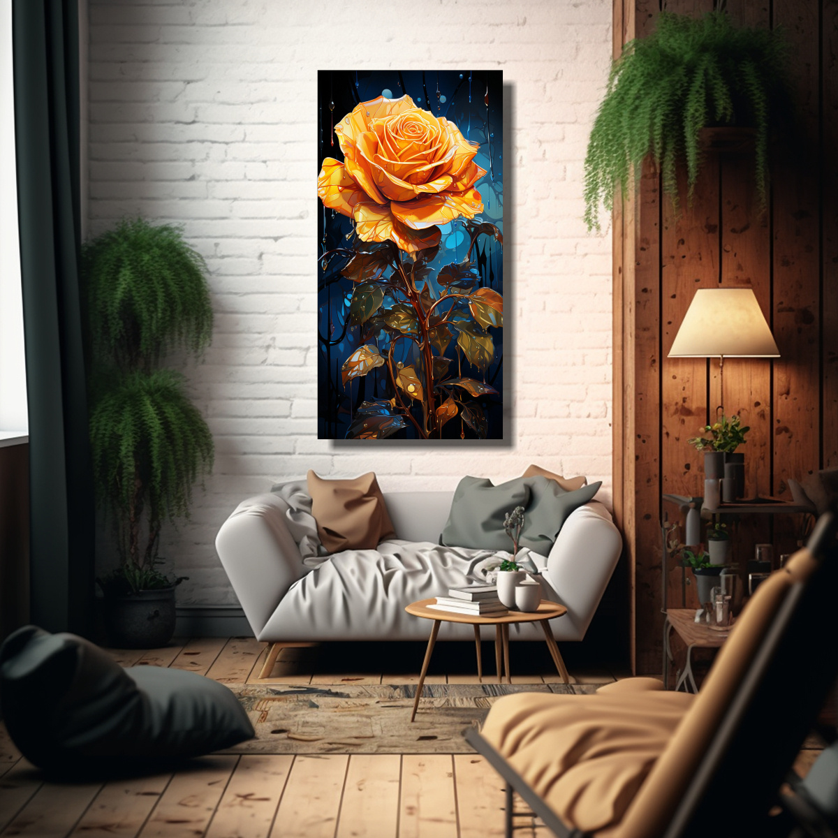 lienzo-sublimado-de-una-imagen-de-una-rosa-amarilla-brillante-en-estilo-pop-art-1