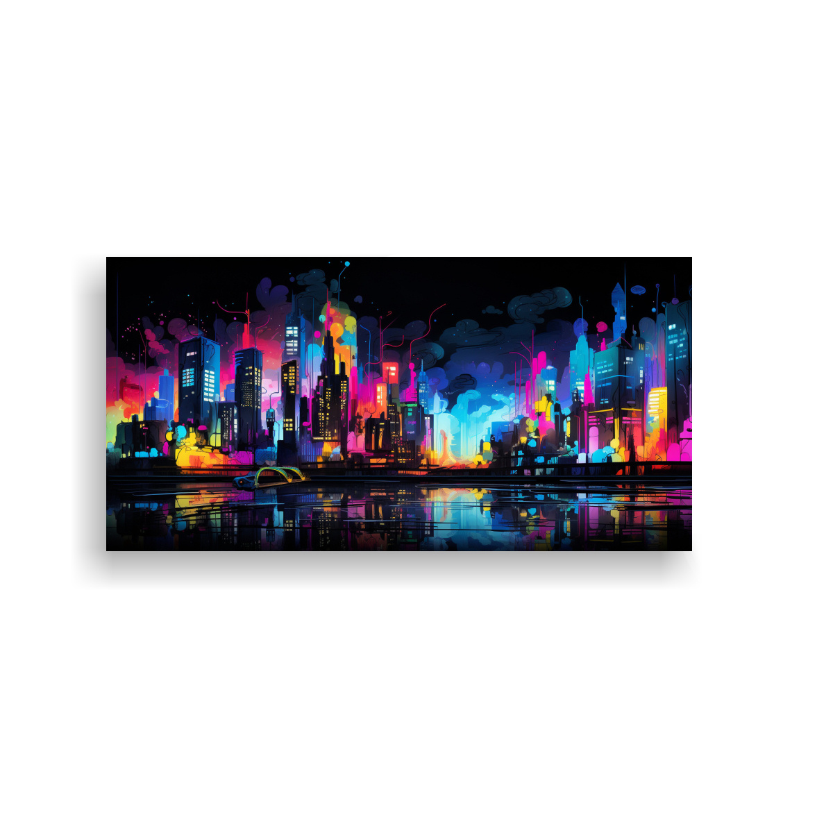 lienzo-vintage-espacio-abstracto-de-una-ciudad-nocturna-con-vibrantes-paisajes-urbanos