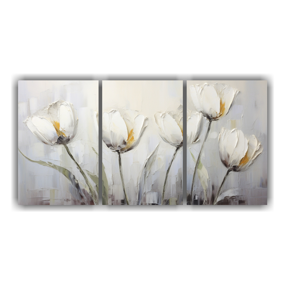lienzos-alta-calidad-simetr-a-a-white-tulips-pintura-en-lienzo-estilo-decorativo