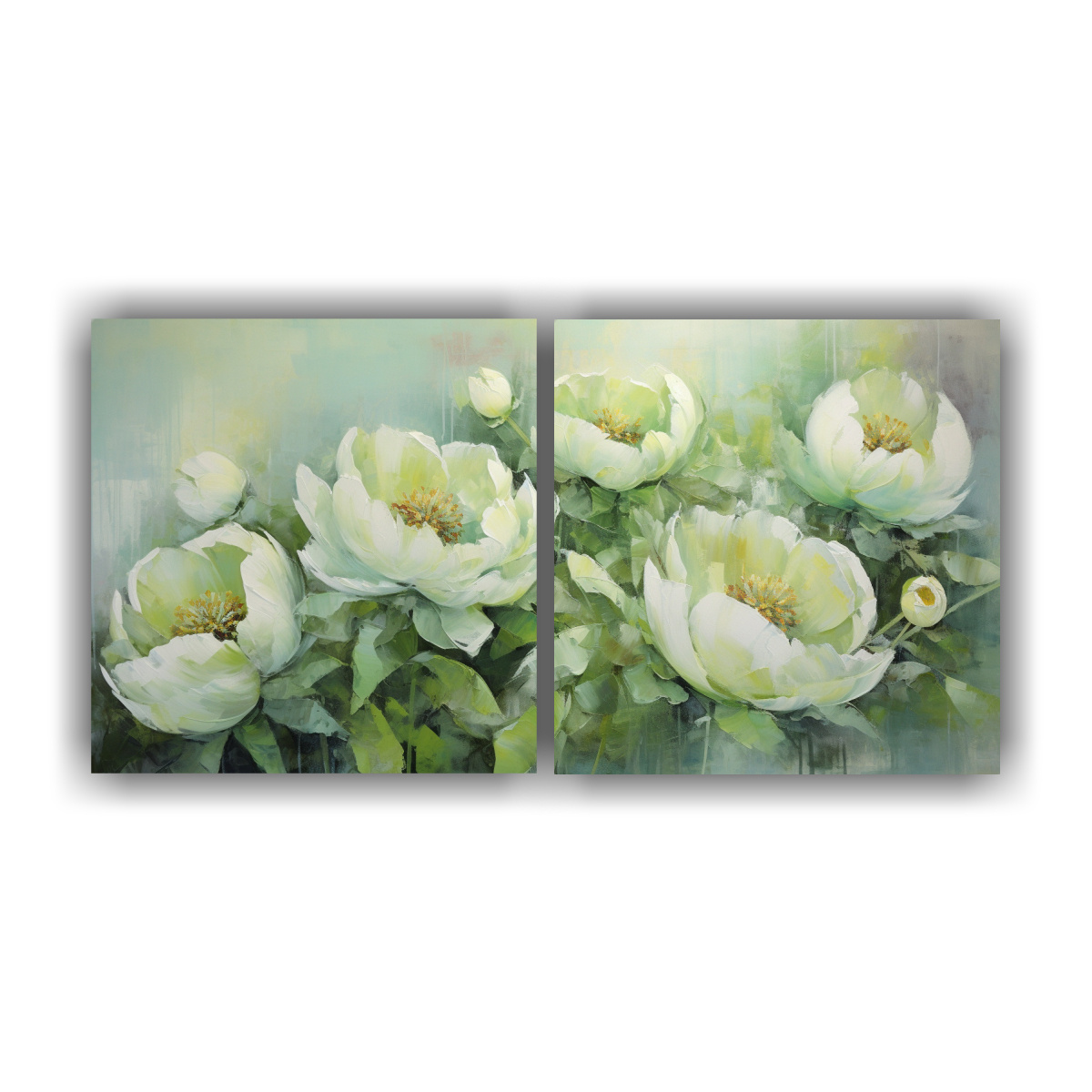 lienzos-calidos-belleza-natural-green-peonies-pintura-en-lienzo-estilo-decorativo-