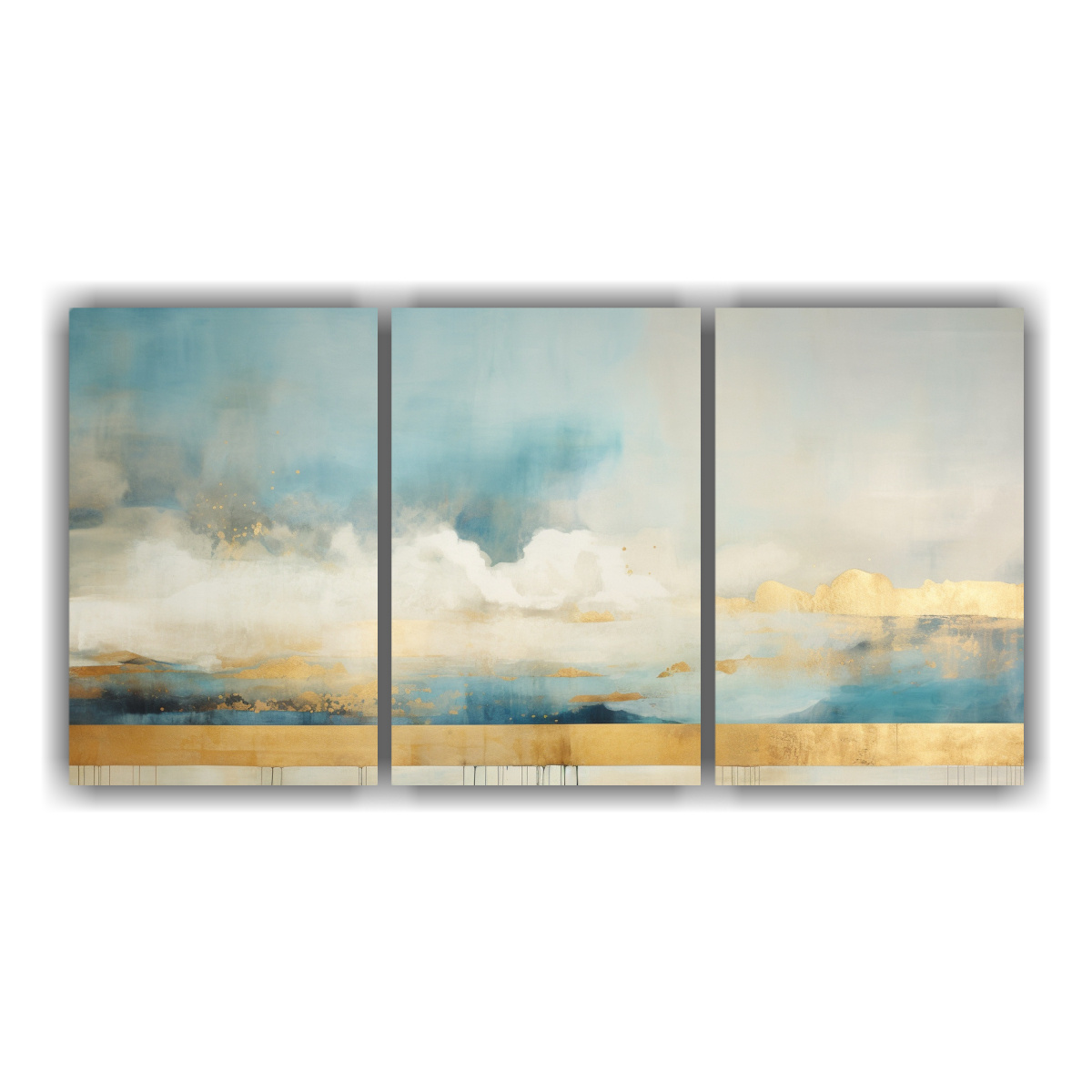 lienzos-de-tela-con-motivo-turquesa-teal-y-dorado