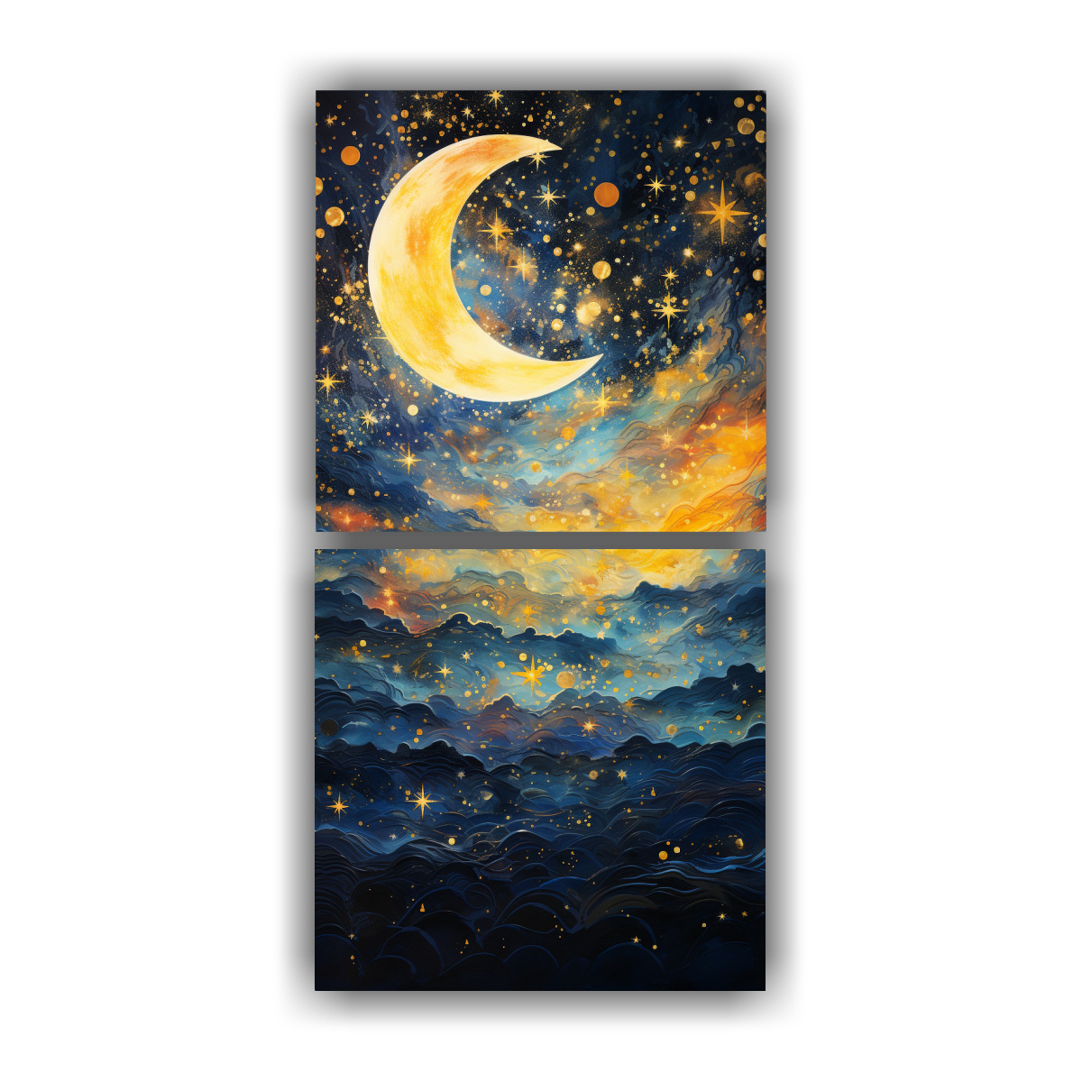 lienzos-de-tela-dibujo-est-tica-luna-creciente-abstracta-de-cerca