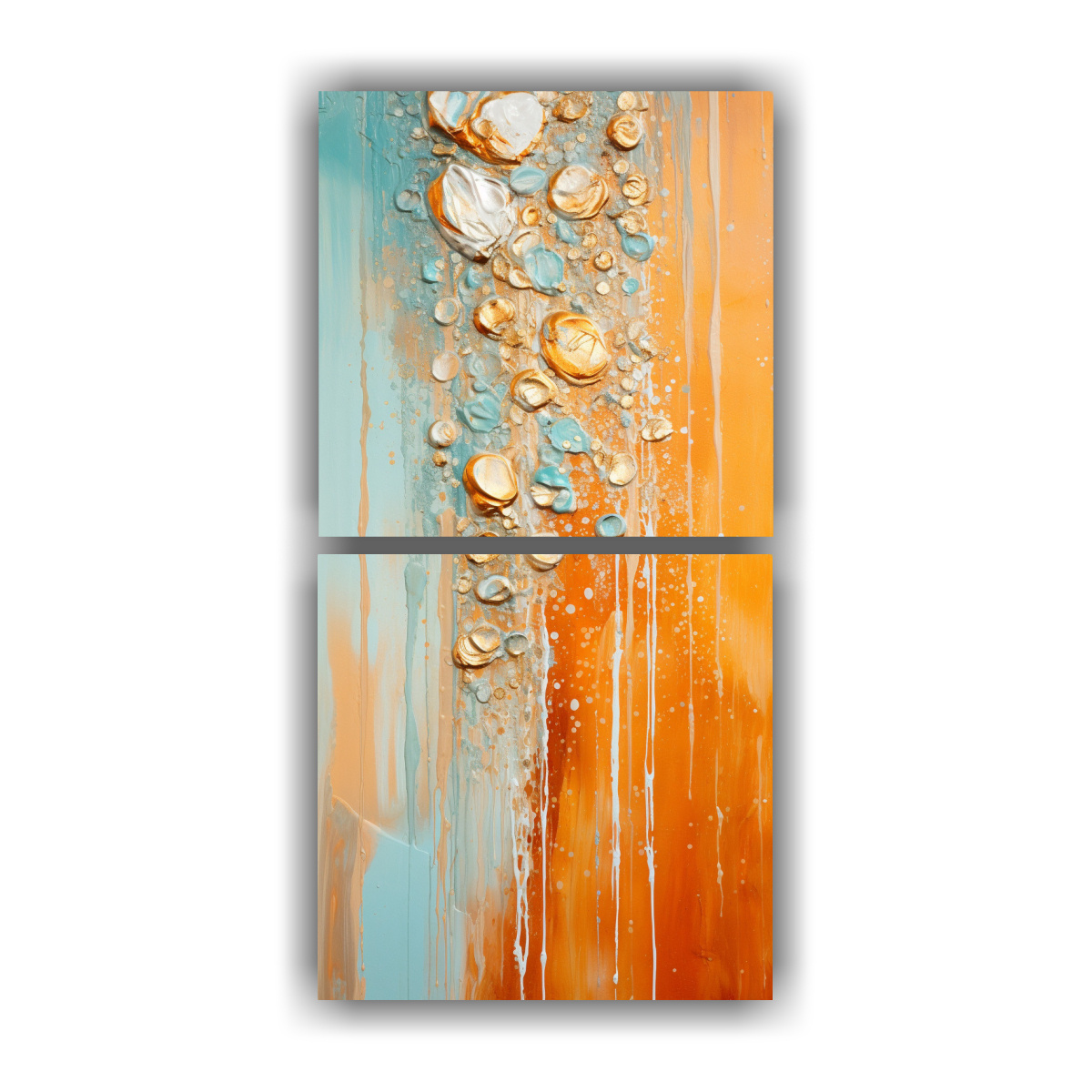 lienzos-de-tela-naranja-y-dorado-estilo-cuadro