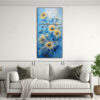 lienzos-espectacular-full-color-de-girasoles-azules-en-estilo-pintura-sobre-lienzo-1