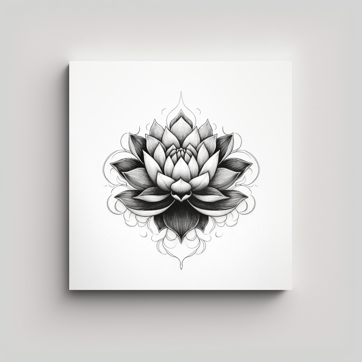 linda-flor-de-loto-dibujo-tinta-conceptual-cuadro-tatuaje-blackwork