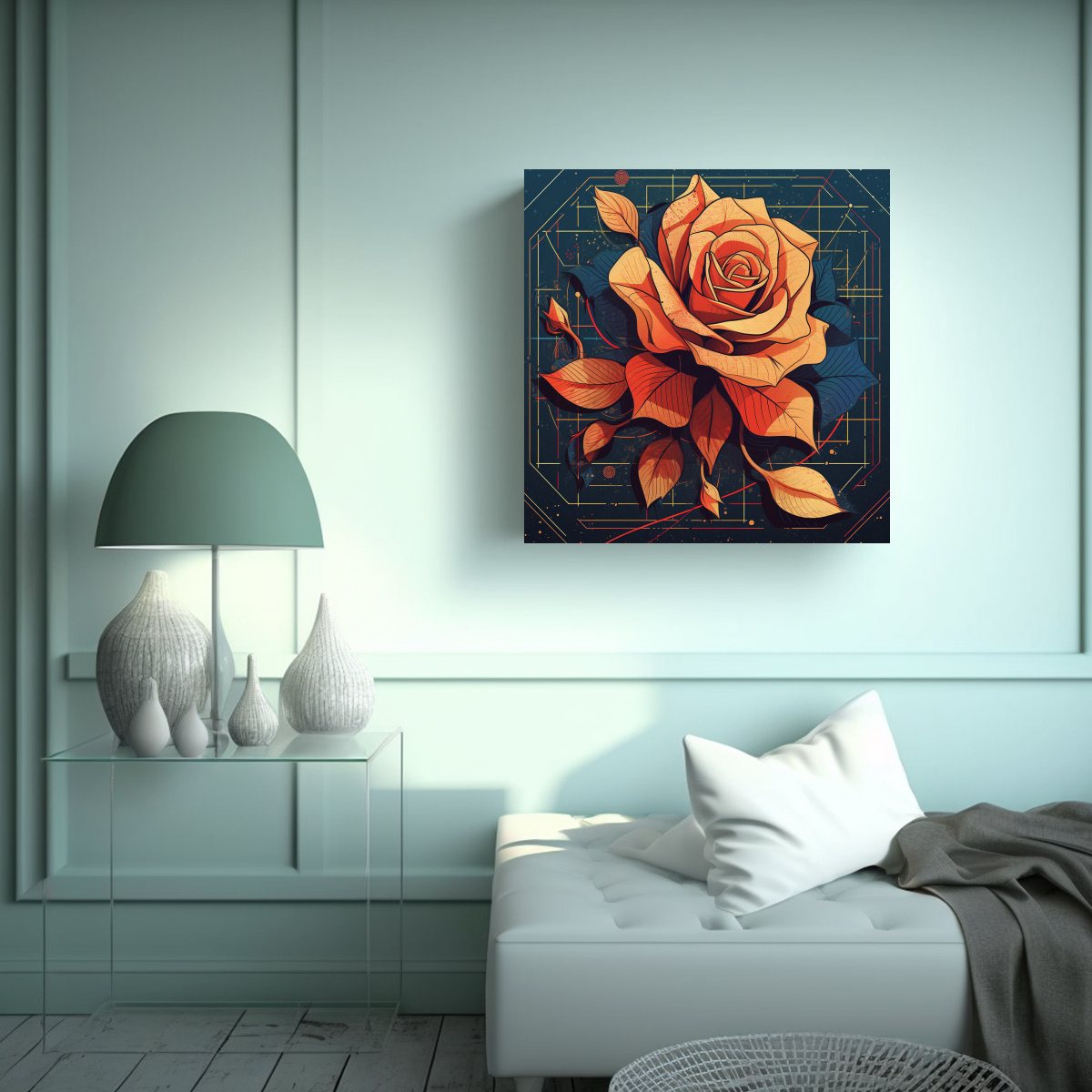 minimalismo-rosa-cuadro-gr-fico-ilustraci-n-arte-moderno-1