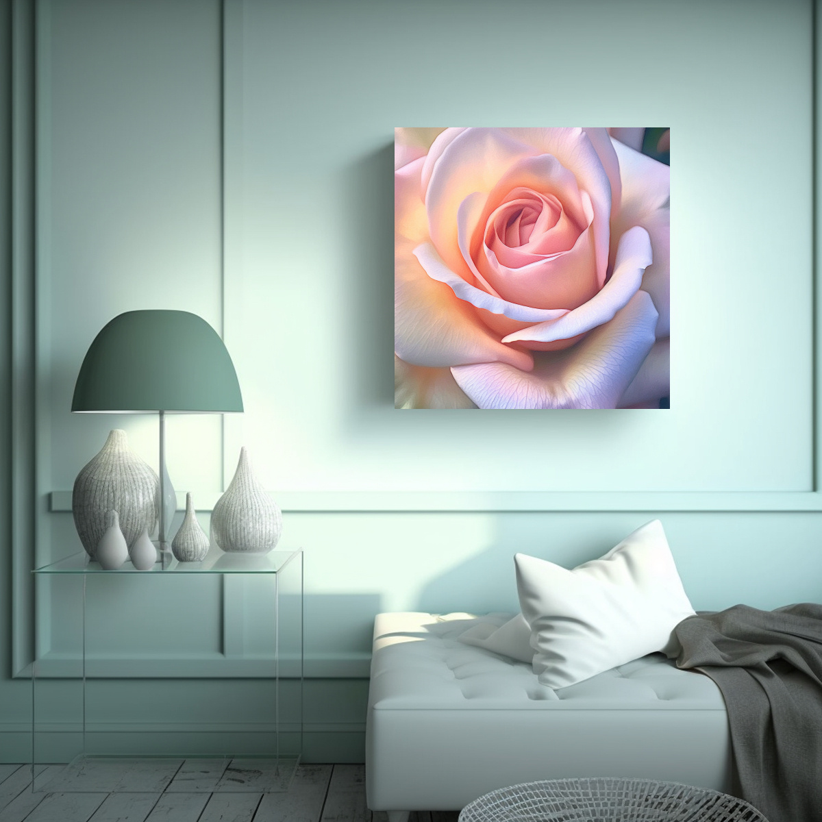 mural-decorativo-de-arte-de-pared-con-rosa-clara-en-primer-plano-1