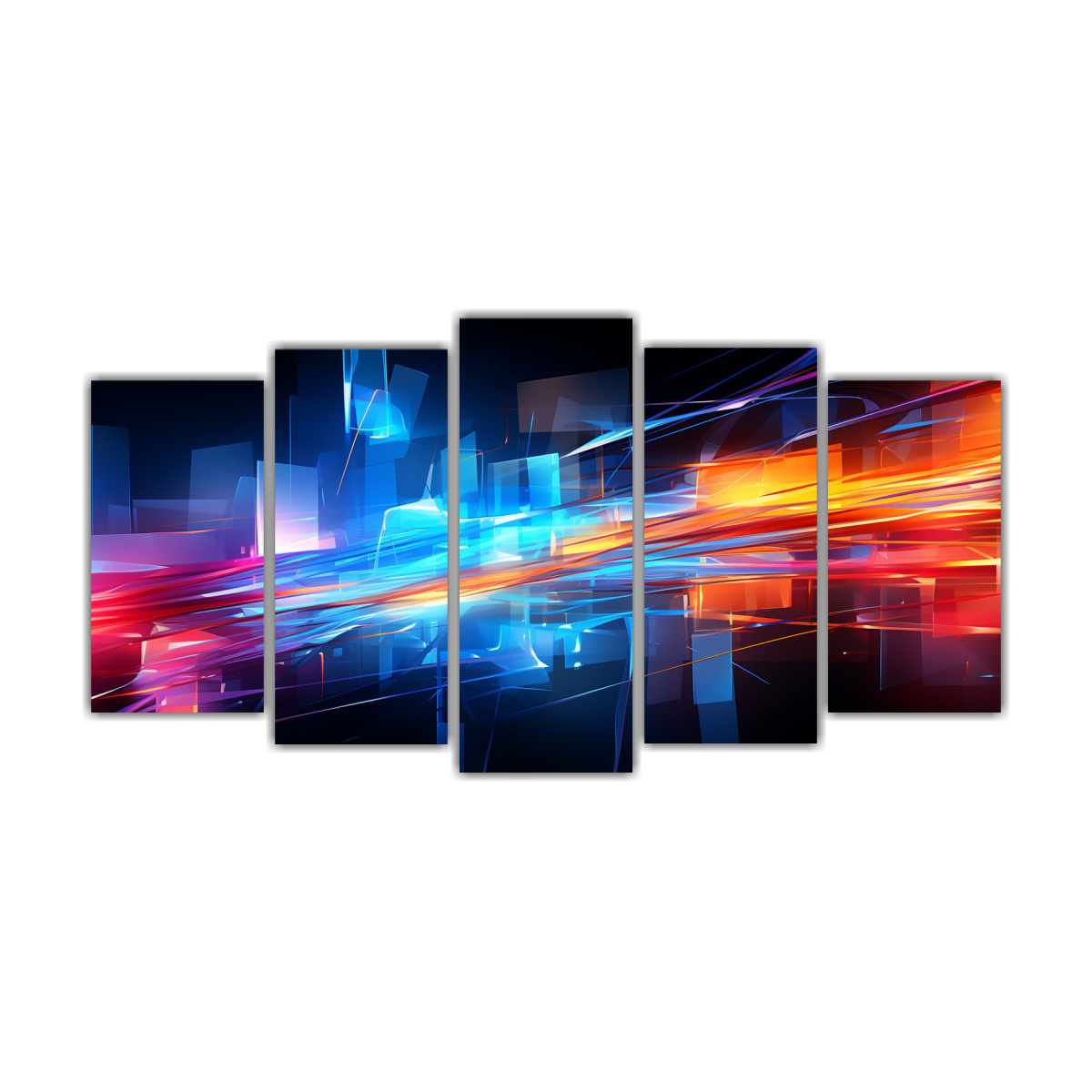 obra-abstracta-en-bastidor-cinco-telas-con-profundidad-en-dibujo-ai