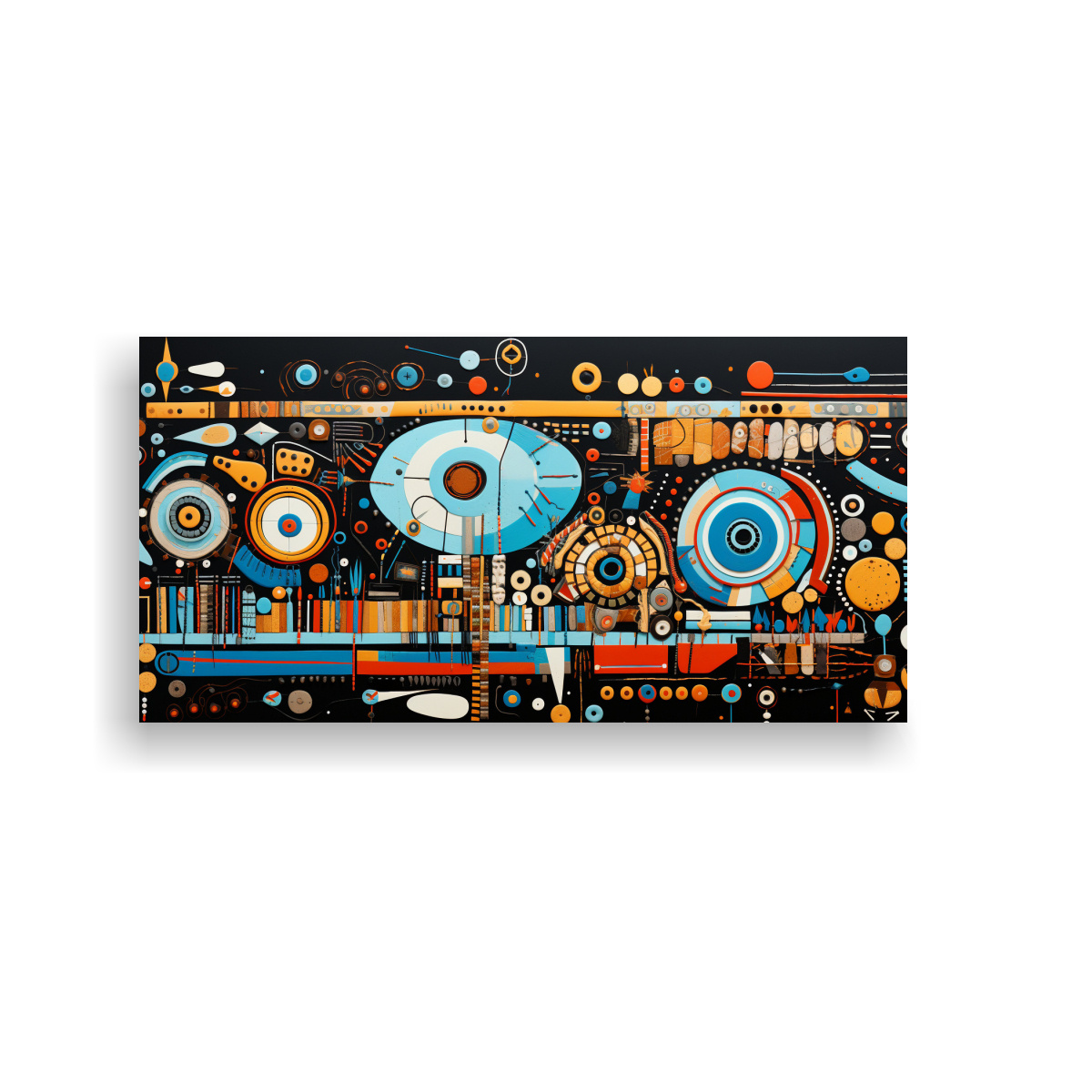 obra-de-arte-abstracta-inspirada-en-los-nativos-americanos-para-decorar-la-oficina