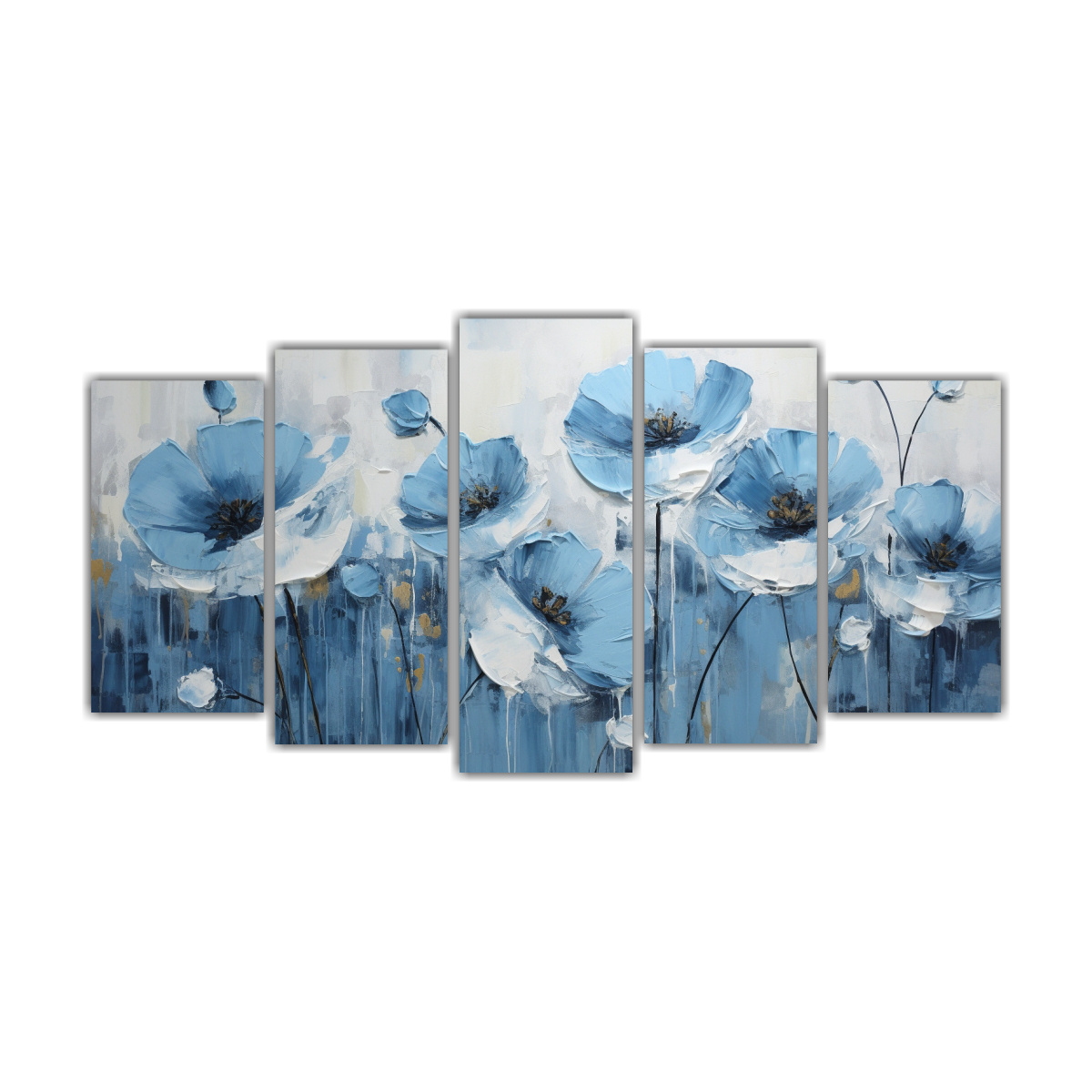 obra-maestra-azul-pintura-en-lienzo-estilo-decorativo-de-amapolas-poppies