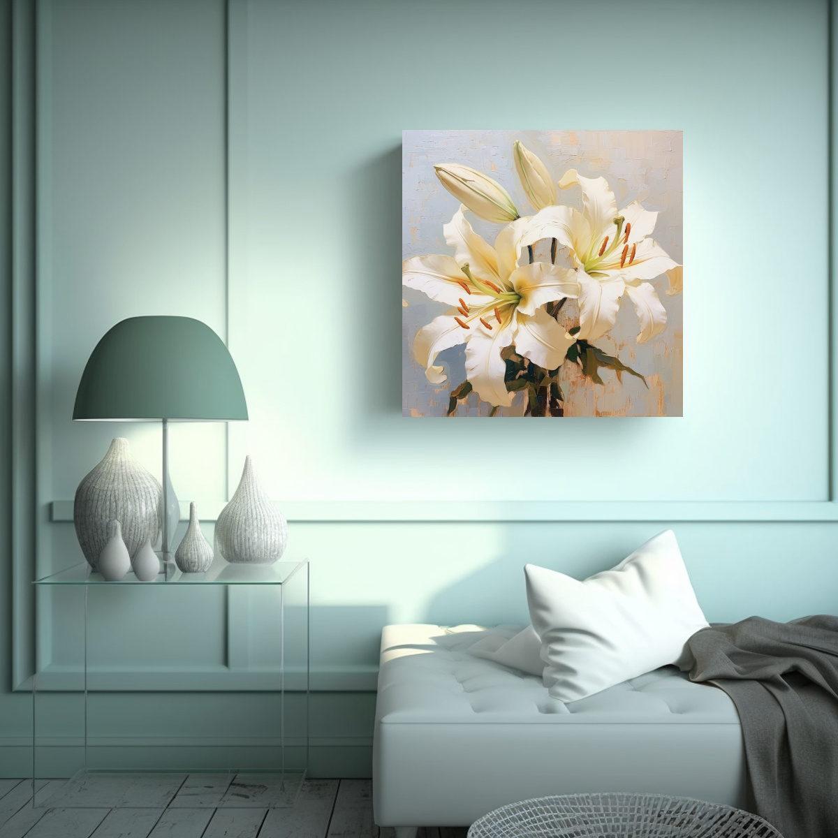 obra-vintage-en-leo-de-lirios-orientales-en-bastidor-para-sala-1