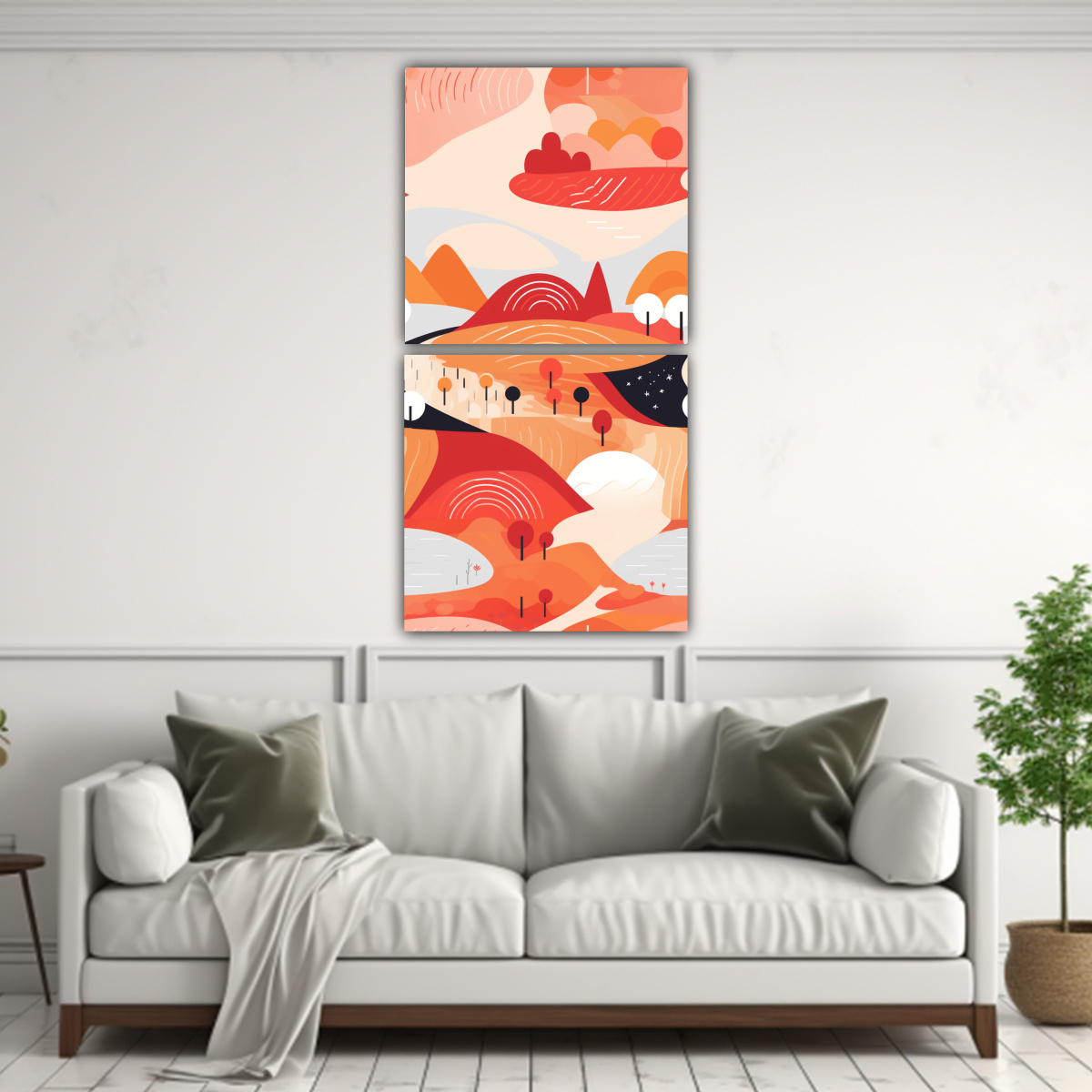 paisaje-escandinavo-decoraci-n-2-telas-en-bastidor-adornos-abstractos-1