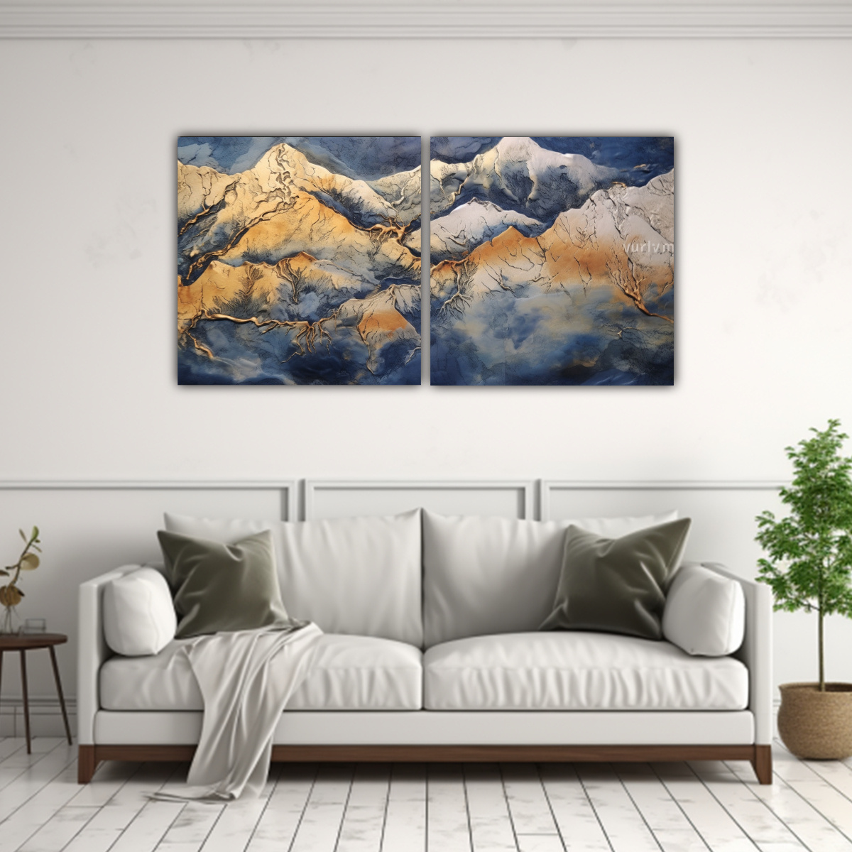 paisaje-monta-as-cielo-azul-pinturas-de-decoraci-n-1