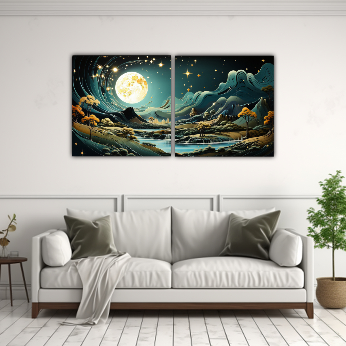 paisaje-nocturno-con-luna-y-monta-as-en-decoraci-n-de-pinturas-1