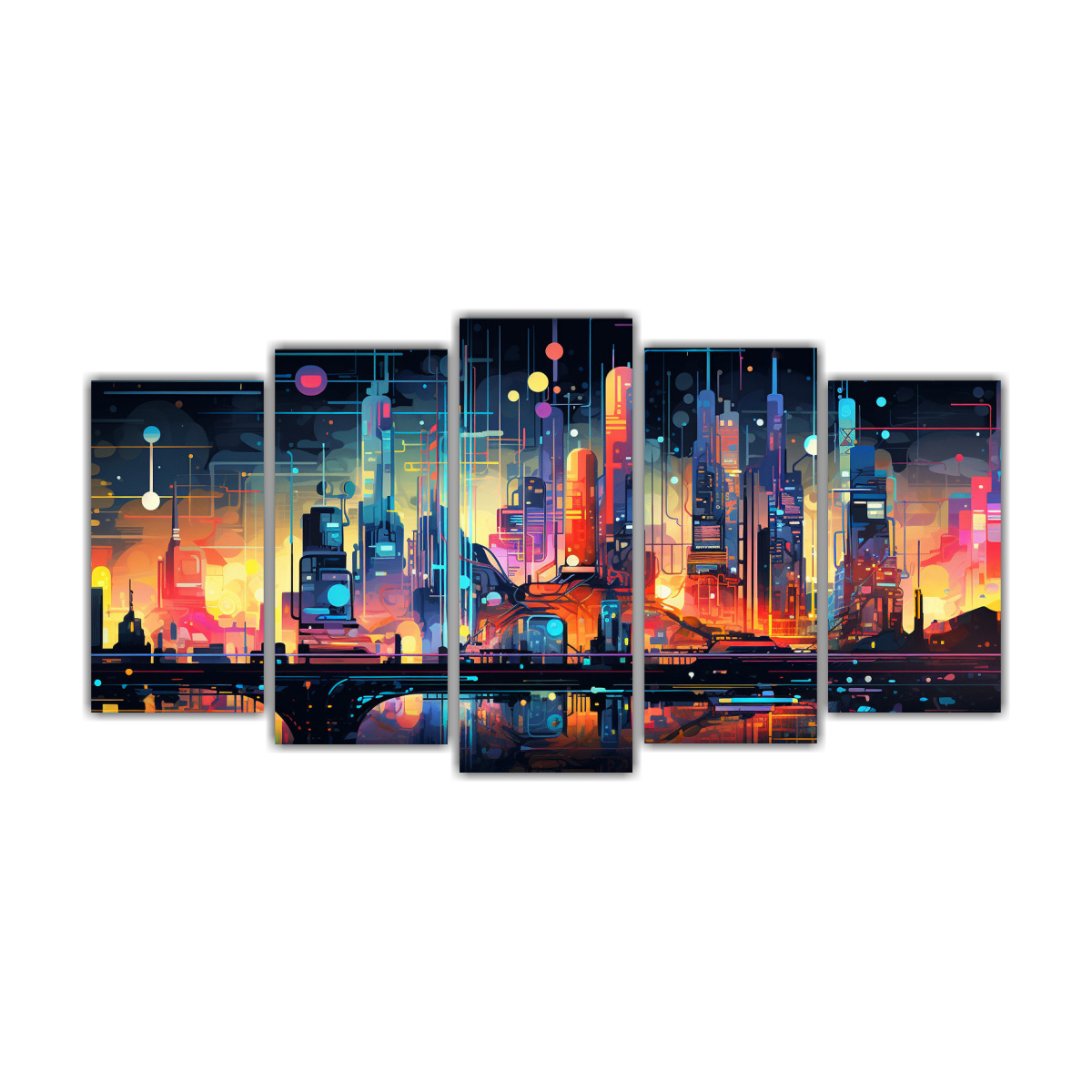 paisaje-urbano-cibern-tico-moderno-en-lienzo-abstracto