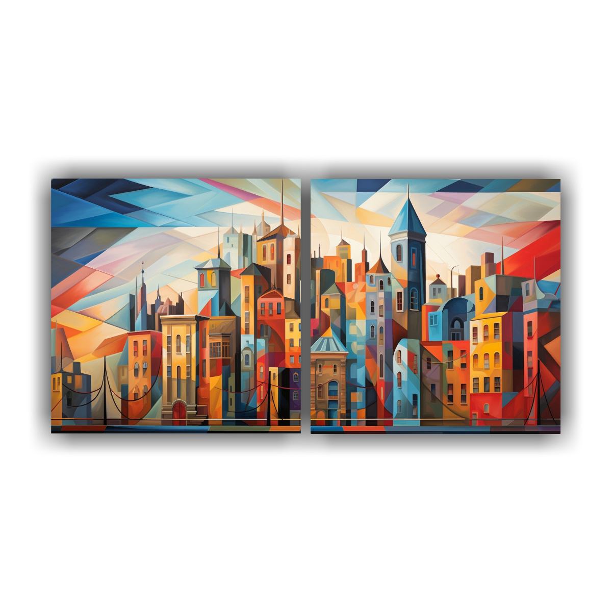 paisaje-urbano-cubista-en-pinturas-decorativas-abstractas