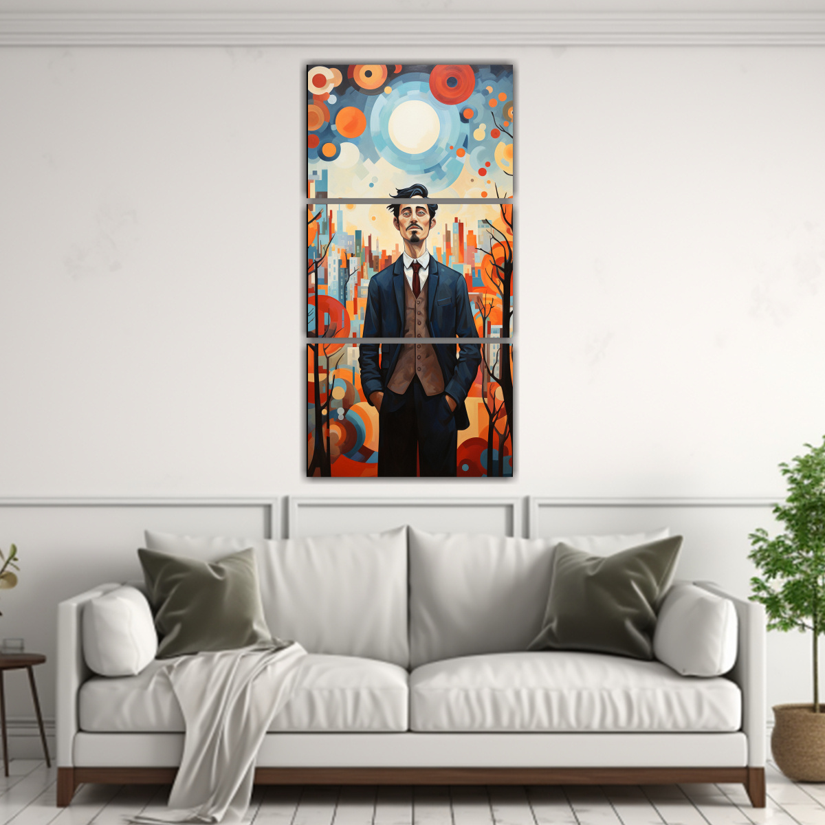 paisaje-urbano-tres-telas-con-l-neas-exuberantes-en-acr-lico-1