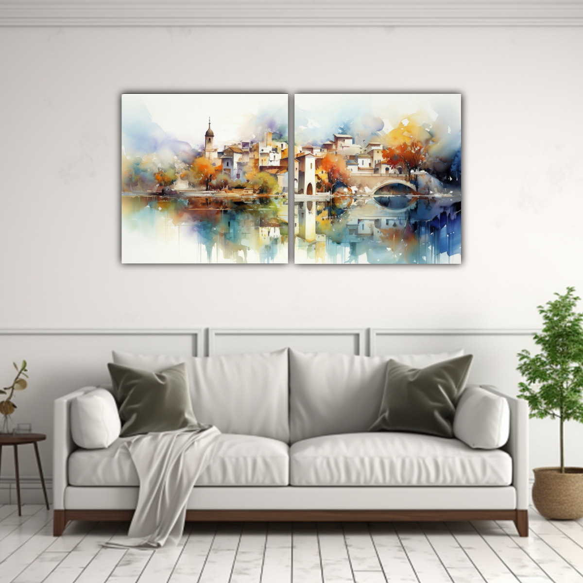 paisajes-abstractos-para-comedor-en-acuarelas-dos-telas-en-bastidor-1