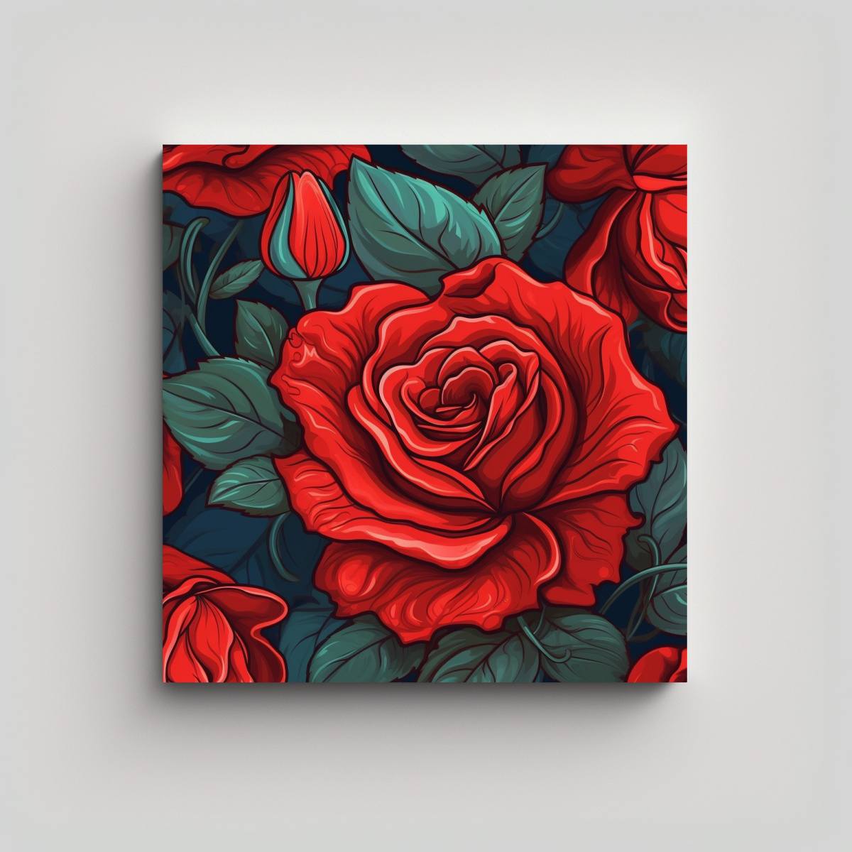 patr-n-detallado-de-rosa-roja-en-estilo-de-arte-moderno-para-decoraci-n