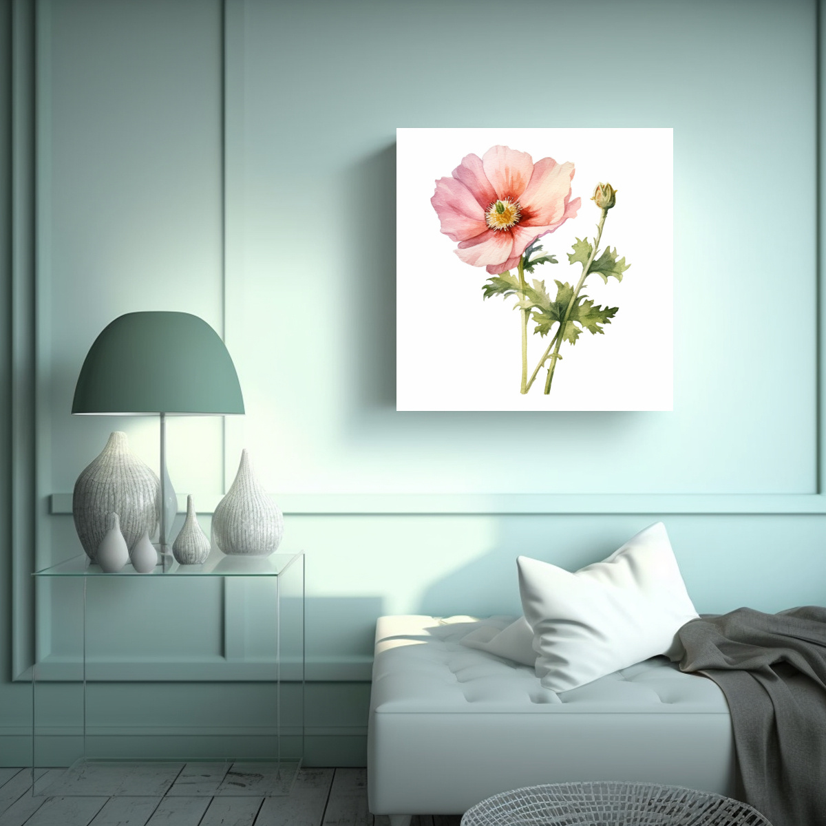 patr-n-intenso-y-pion-a-acuarela-inglesa-arte-de-pared-nico-1