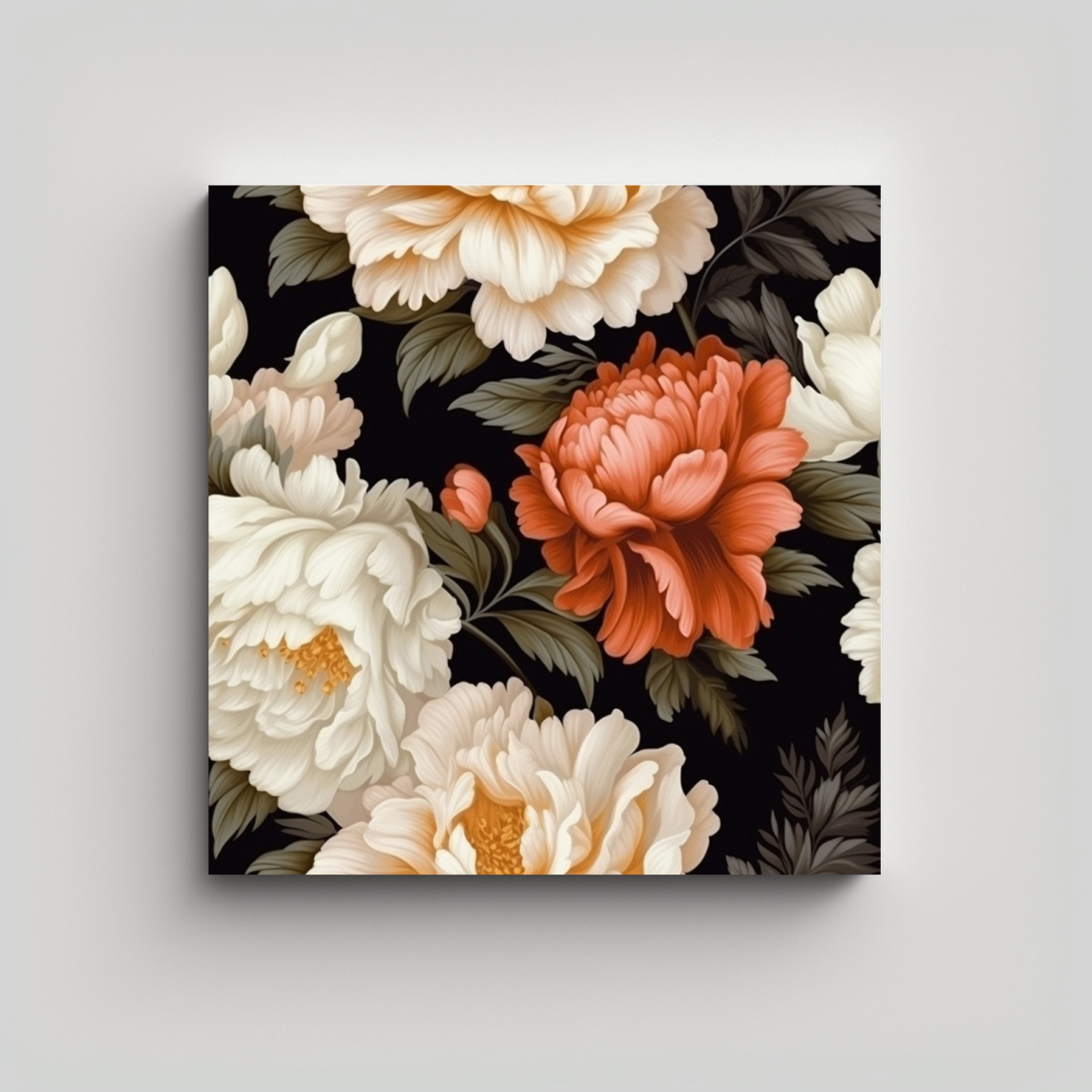 Patrones Realistas De Begonias Y Peonías: Cuadros De Diseño Y Composición Botánica