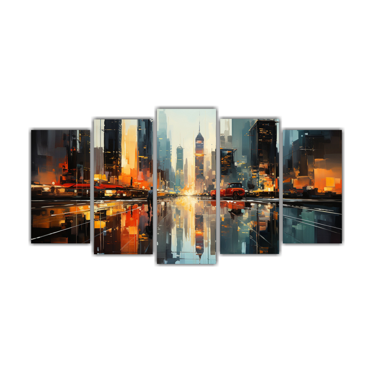 pintura-abstracta-de-edificios-junto-al-agua-decoraci-n-de-pinturas-canvas-forma-est-tico