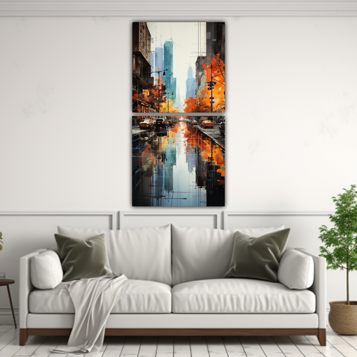 pintura-abstracta-de-edificios-junto-al-agua-dos-cuadros-modernos-de-expresividad-1