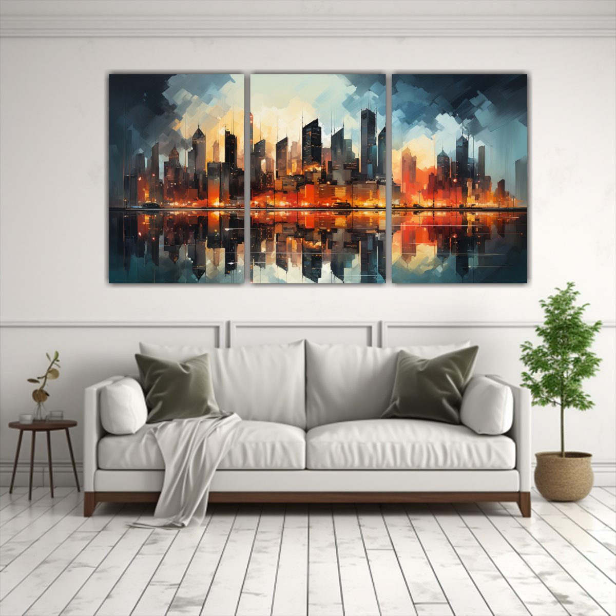 pintura-abstracta-de-edificios-junto-al-agua-tres-lienzos-modernos-luminosos-1