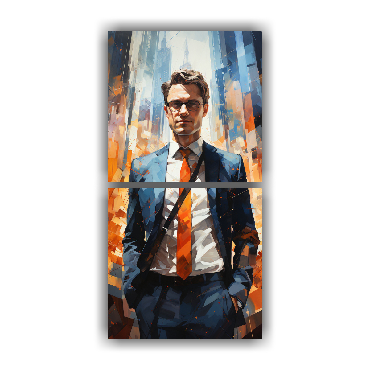 pintura-abstracta-de-edificios-junto-al-agua