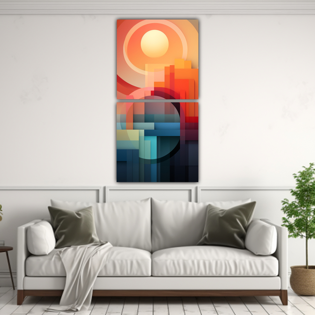 pintura-abstracta-de-formas-intrincadas-en-bastidor-1