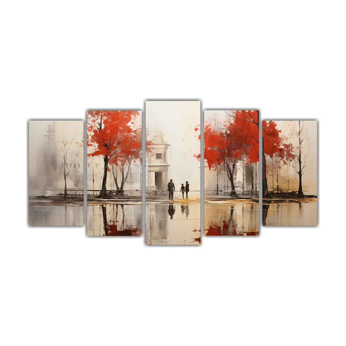 pintura-abstracta-de-rboles-en-plata-y-blanco-cinco-composiciones-impreso-bonito