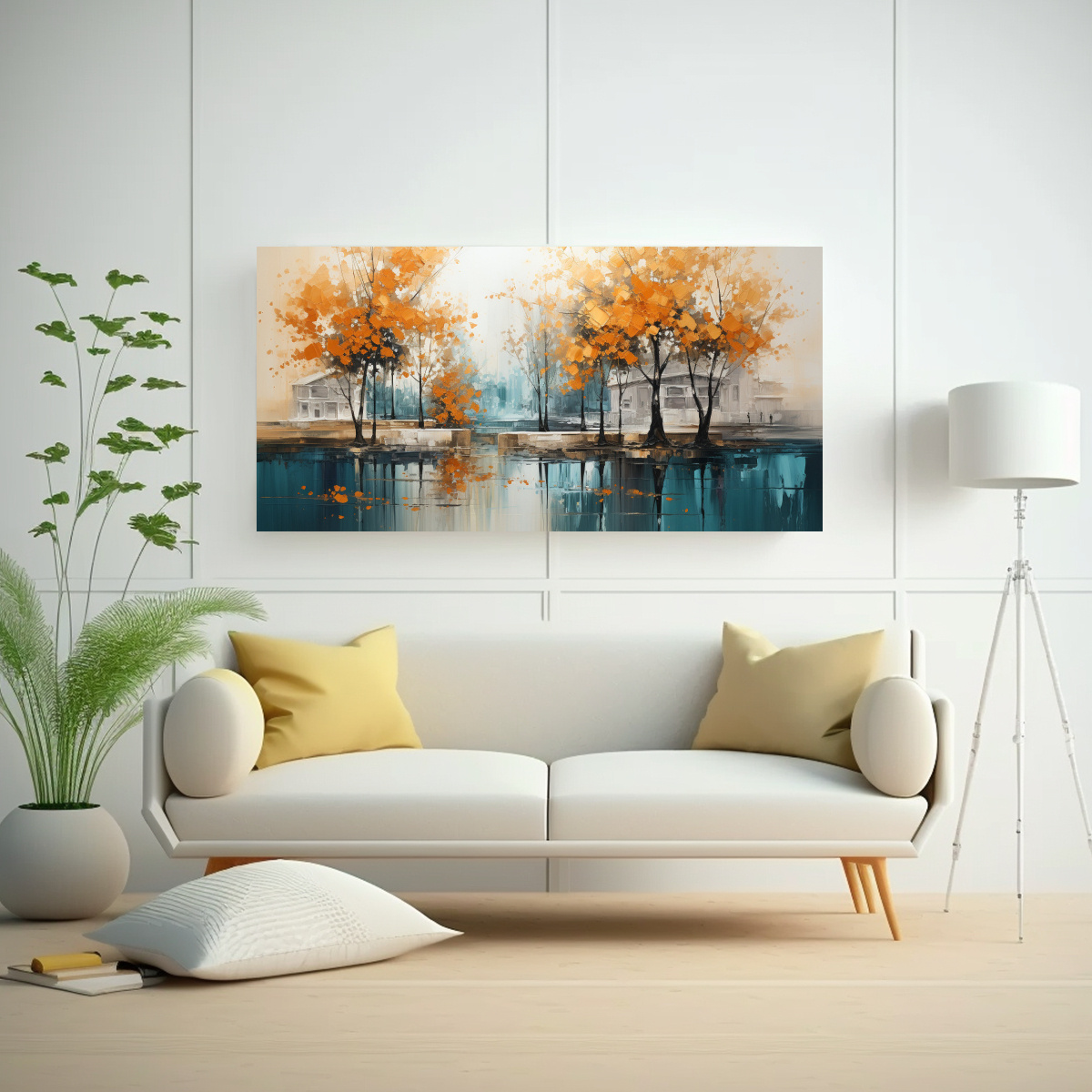 pintura-abstracta-de-rboles-en-plata-y-oro-con-colores-vibrantes-1