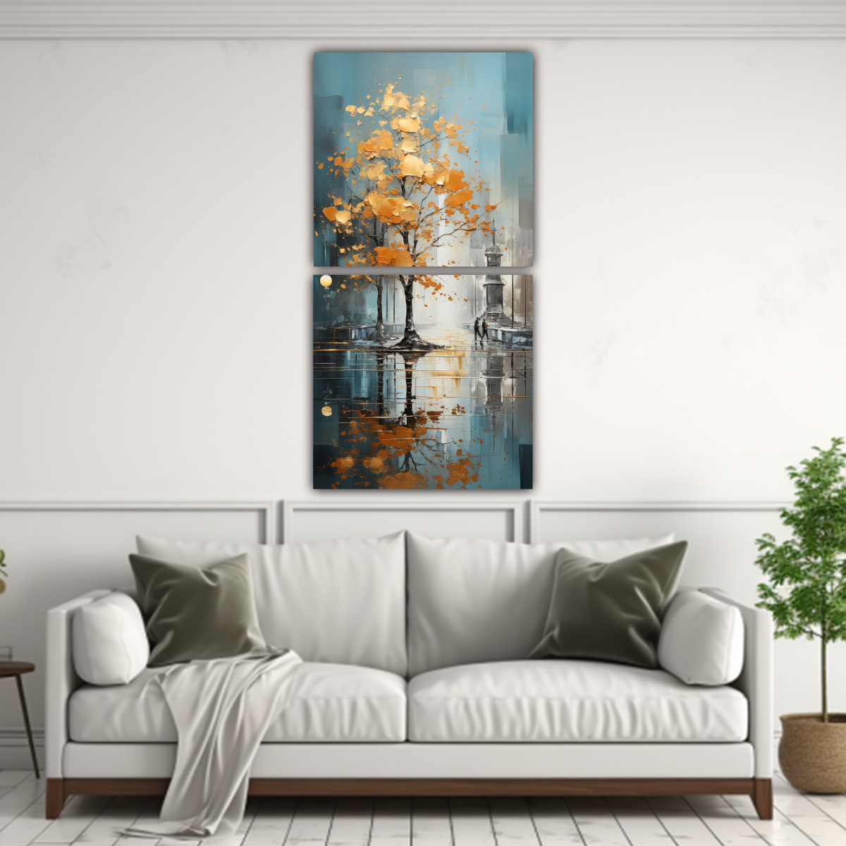 pintura-abstracta-de-rboles-en-plata-y-oro-con-espectacular-calidez-1