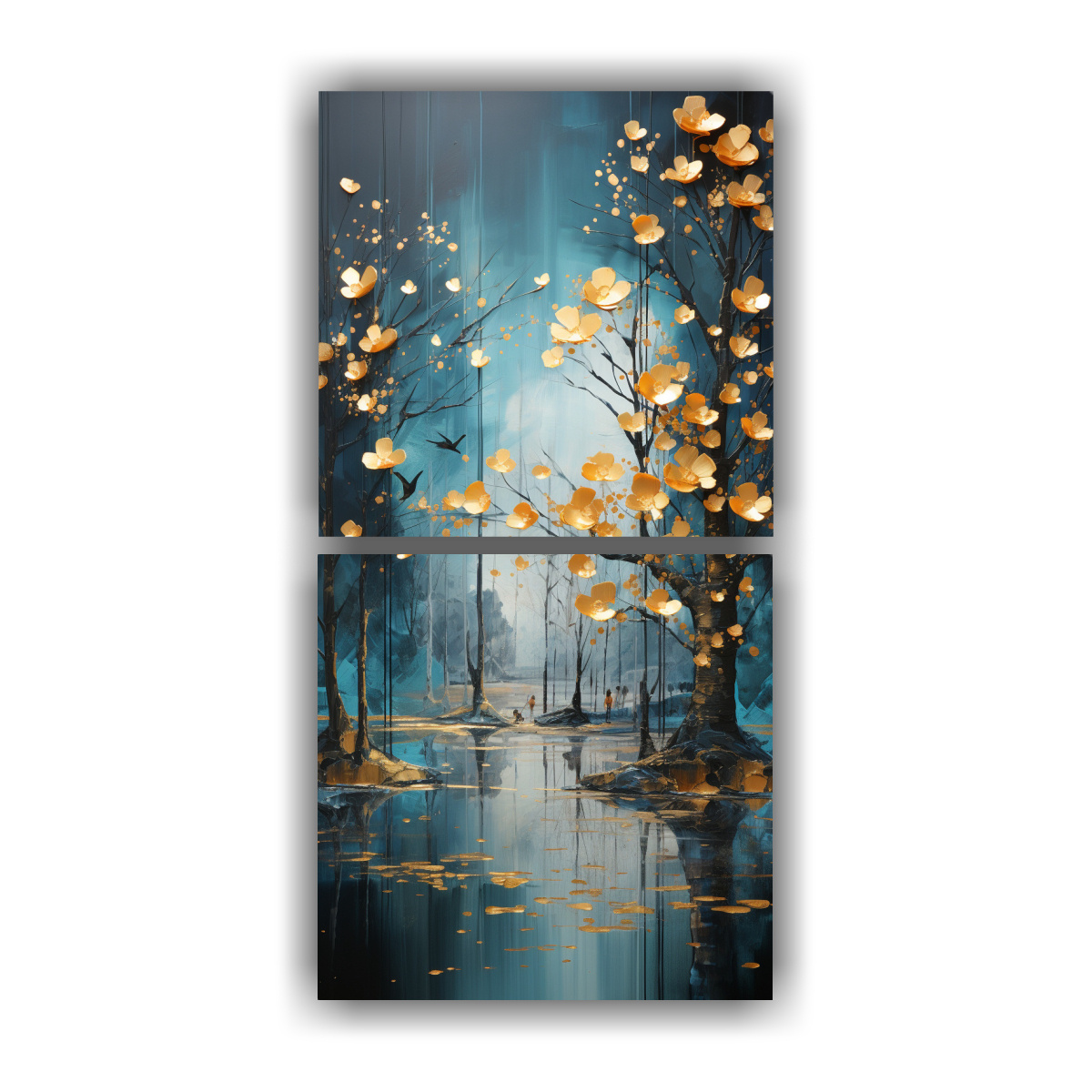 pintura-abstracta-de-rboles-en-plata-y-oro-con-finas-l-neas-set-2-art-de-pared