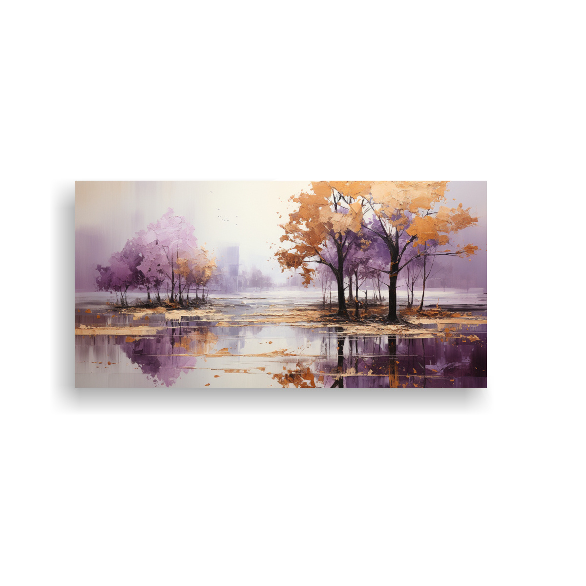 pintura-abstracta-de-rboles-en-plata-y-oro-en-tela-moderna-de-bastidor