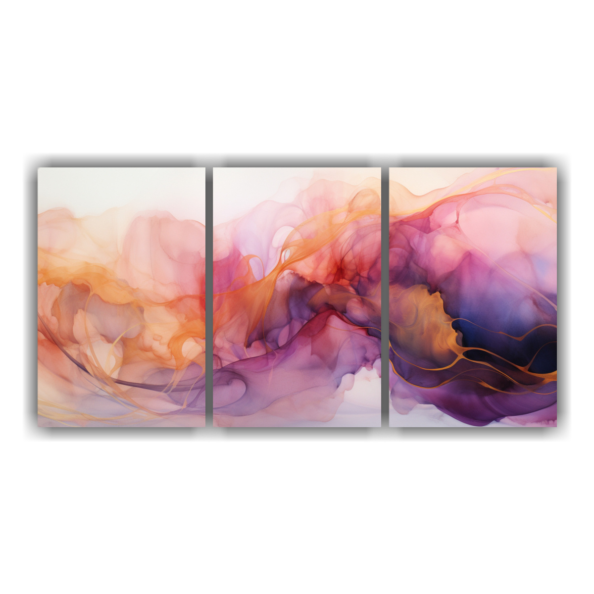 pintura-abstracta-de-tonos-p-rpura-naranja-y-dorado-para-decoraci-n