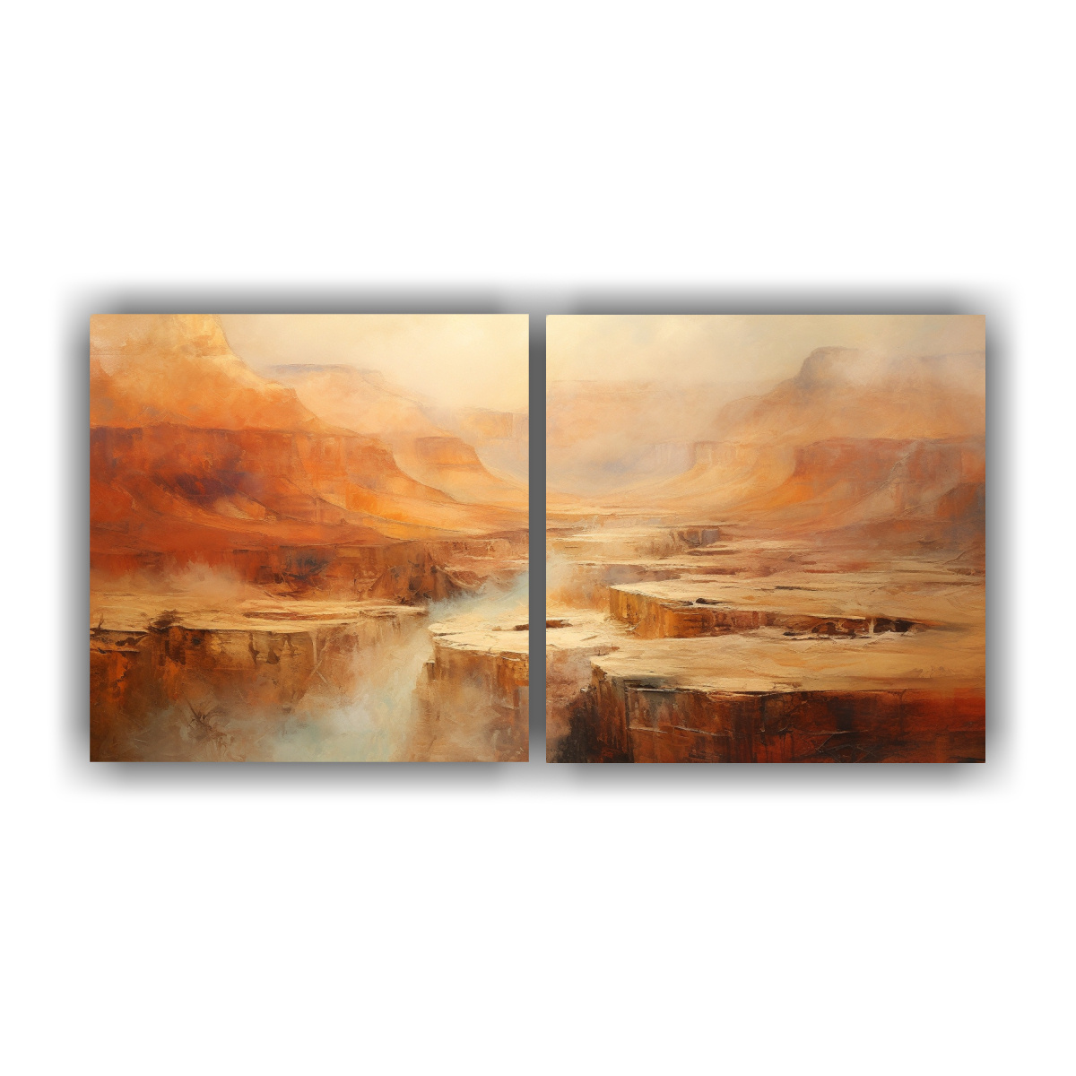 pintura-abstracta-de-tonos-terrosos-y-texturas-rugosas-para-decorar-cocinas