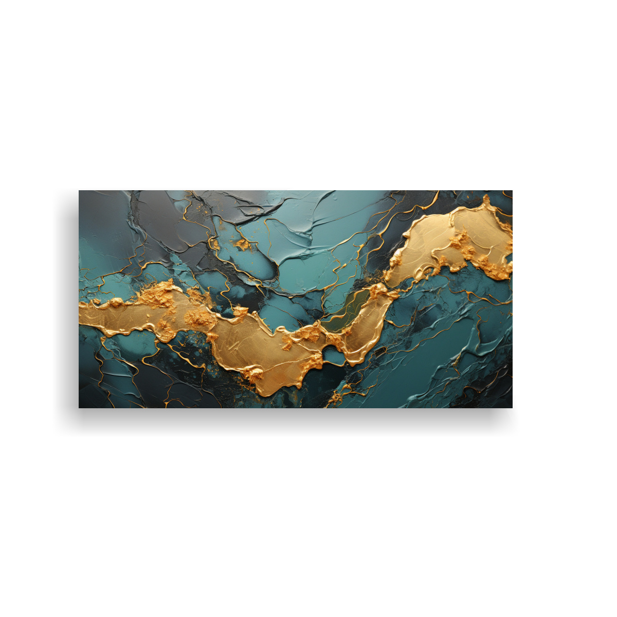 pintura-abstracta-dorada-y-negra-en-decoraci-n-de-lienzo-de-tela