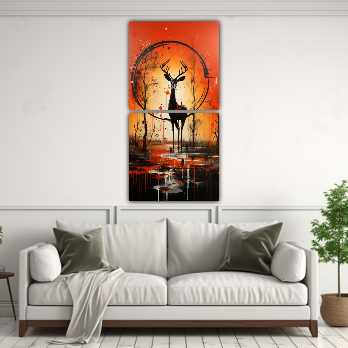 pintura-abstracta-en-lienzo-amarillo-y-rojo-1