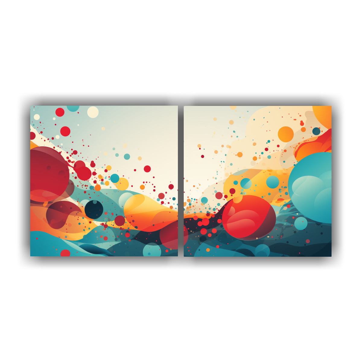 pintura-abstracta-en-lienzo-con-puntos-semitonos