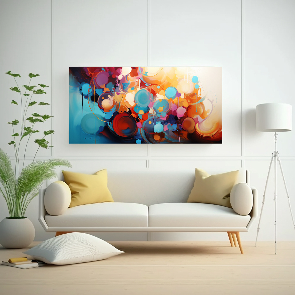 pintura-abstracta-en-lienzo-estilo-decorativo-rojo-y-azul-1