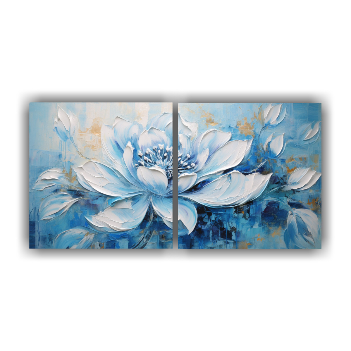 pintura-abstracta-en-lienzo-loto-azul-estilo-b