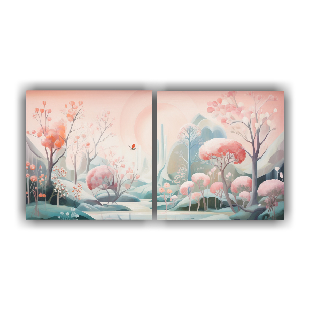 pintura-abstracta-minimalista-de-jard-n-tranquilo-dos-artes-de-pared