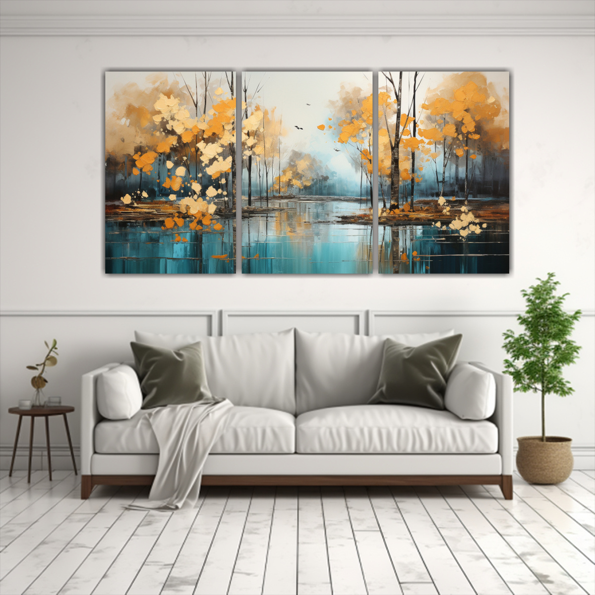 pintura-abstracta-moderna-de-rboles-en-plata-y-oro-con-decoraci-n-de-tres-artes-1