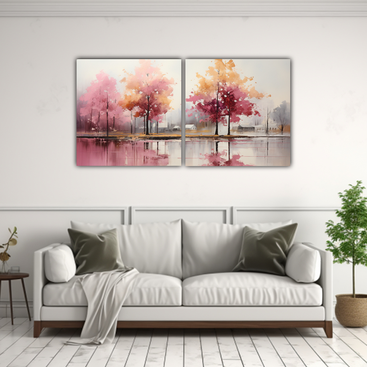 pintura-abstracta-multicolor-de-rboles-en-plata-y-oro-en-lienzo-de-acuarela-1