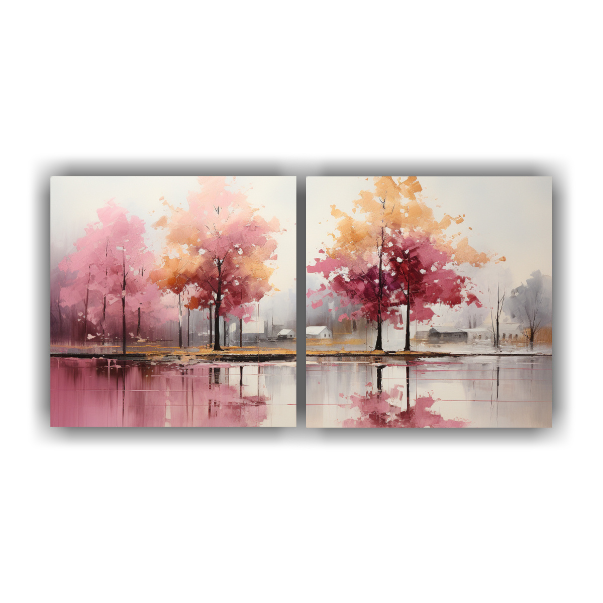 pintura-abstracta-multicolor-de-rboles-en-plata-y-oro-en-lienzo-de-acuarela