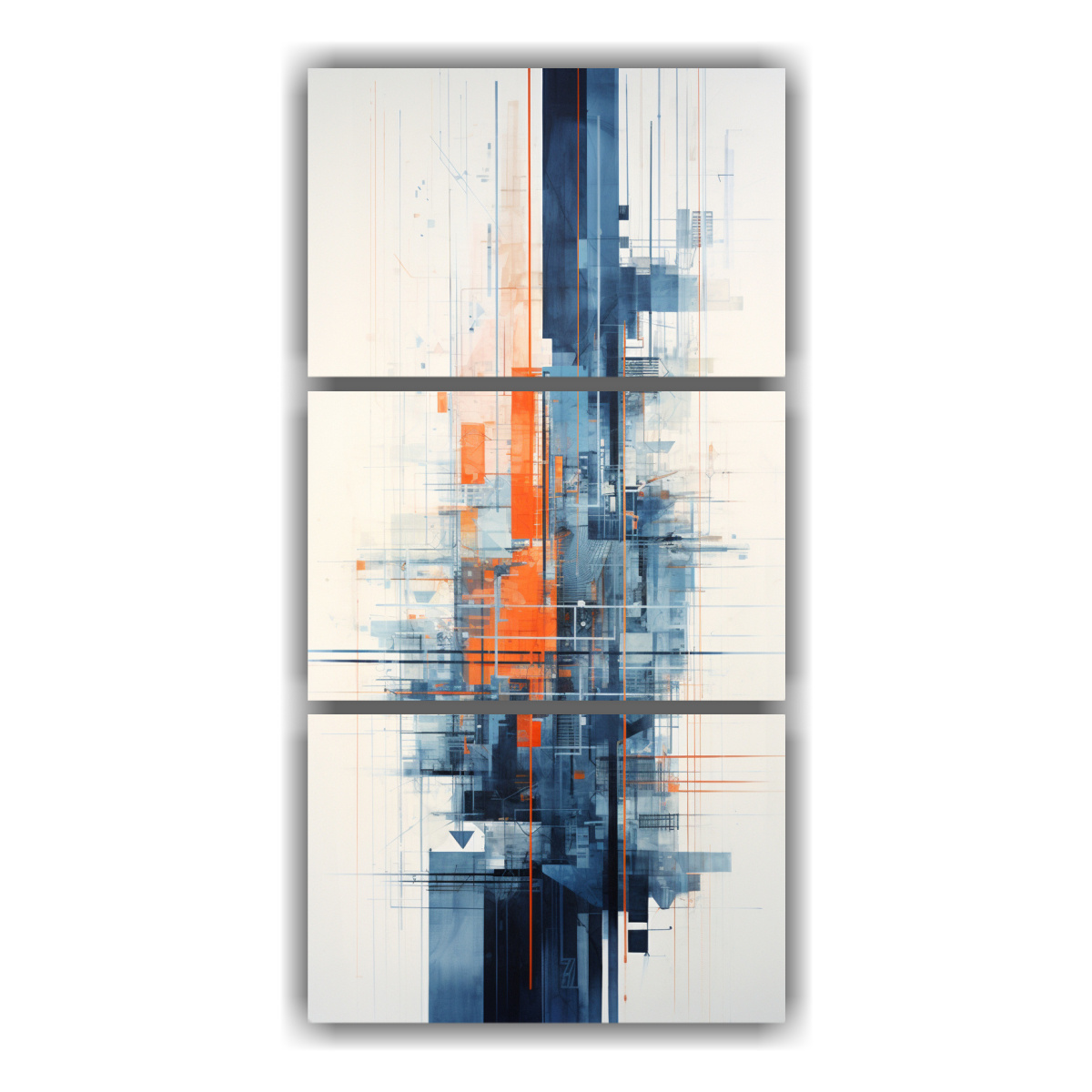 pintura-abstracta-naranja-e-ndigo-en-set-de-3