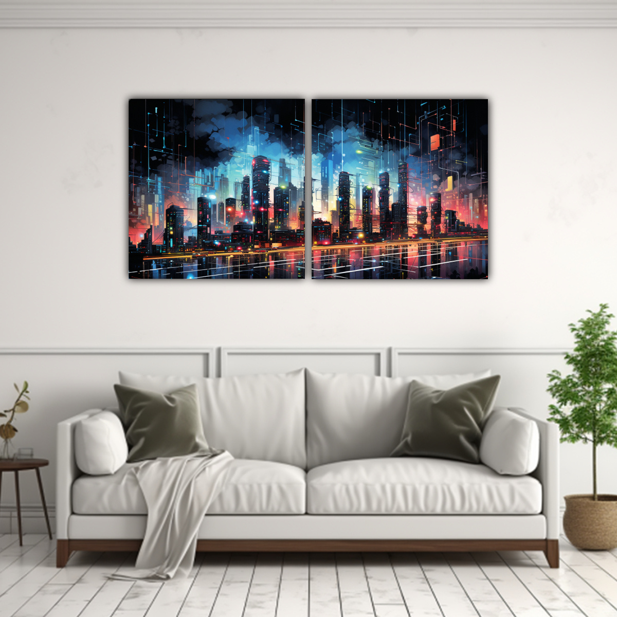 pintura-abstracta-nica-de-ciudad-cibern-tica-en-lienzo-1